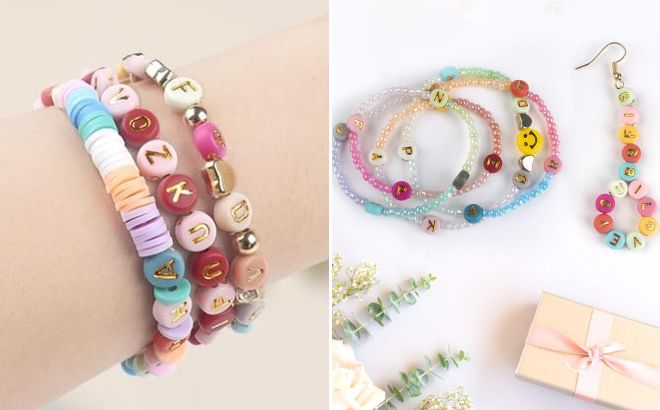 Sutoug 1010 Pieces Colorful Letter Beads
