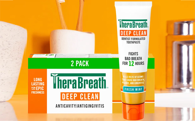TheraBreath Deep Clean Toothpaste 2 Pack