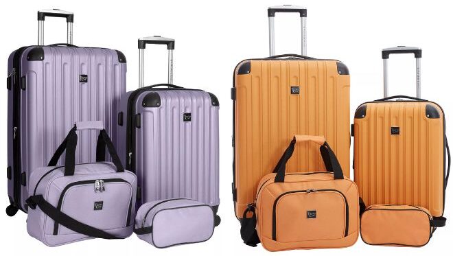 Travelers Club Midtown 4 Piece Hardside Luggage Set