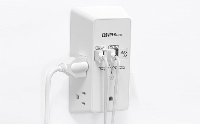 USB Wall Charger Surge Protector