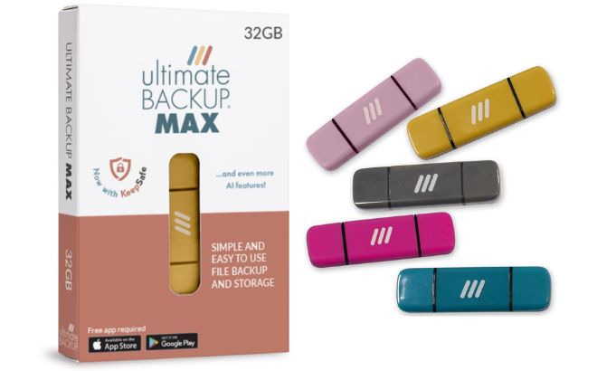 Ultimate Backup 32GB Max with Photo Gift Case Backup Drive Ultimate Backup 32GB Max with Photo Gift Case Backup Drive