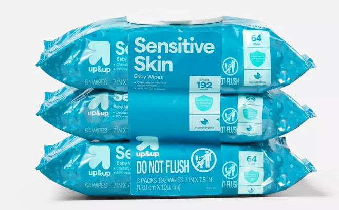 Up Up Sensitive Baby Wipes