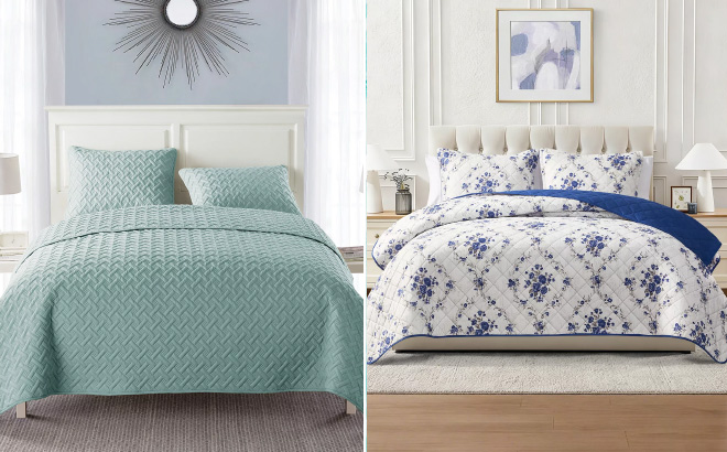 VCNY Home Nina Embossed 2 Piece Quilt Set VCNY Home Nina Embossed 2 Piece Quilt Set