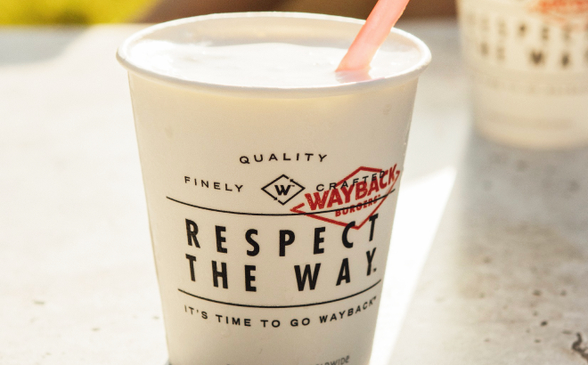 Wayback Burgers Vanilla Milkshake