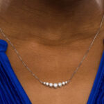 Zales 14K White Gold Diamond Necklace