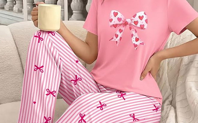 2 Piece Ekouaer Pajama Set 2 Piece Ekouaer Pajama Set