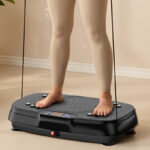 A Person Standing on Vibration Plate Exercise Machine