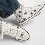 A Person Wearing Converse Gender Inclusive Chuck Taylor All Star High Top Sneakers
