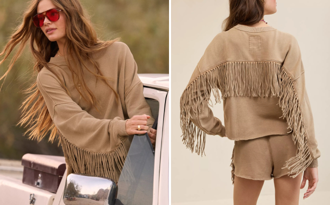 Aerie Festival Fringe Crew Sweatshirt