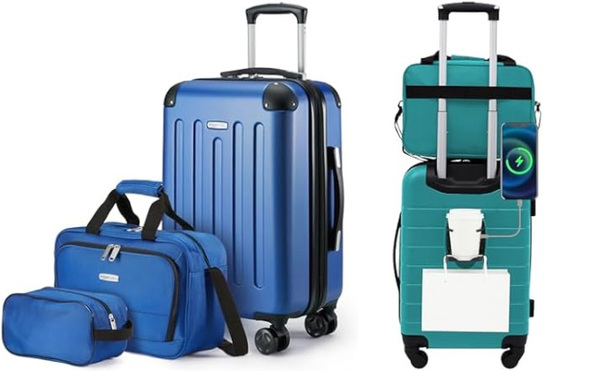 Amazon Basics 3 Piece Luggage Set Amazon Basics 3 Piece Luggage Set