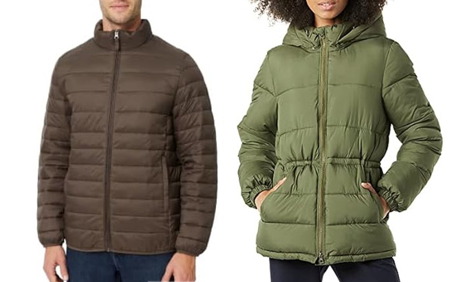 Amazon Essentials Mens Water Resistant Packable Puffer Jacket Amazon Essentials Mens Water Resistant Packable Puffer Jacket