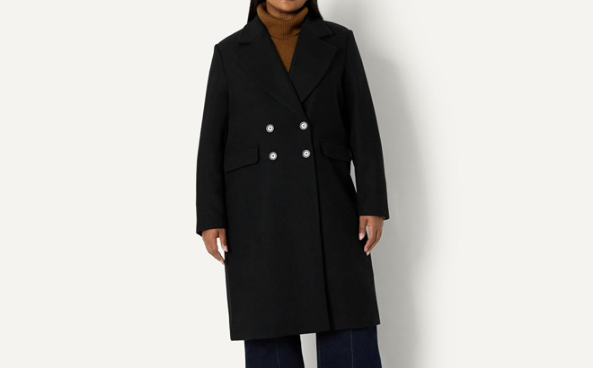 Amazon Essentials Womens Regular fit Double Coat Amazon Essentials Womens Regular fit Double Coat