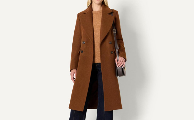 Amazon Essentials Womens Regular fit Double Coats Amazon Essentials Womens Regular fit Double Coats
