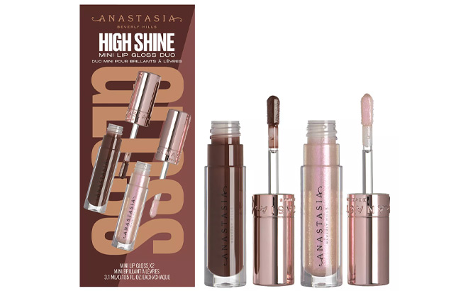 Anastasia Beverly Hills 2 Piece High Shine Mini Lip Gloss 1 Anastasia Beverly Hills 2 Piece High Shine Mini Lip Gloss 1