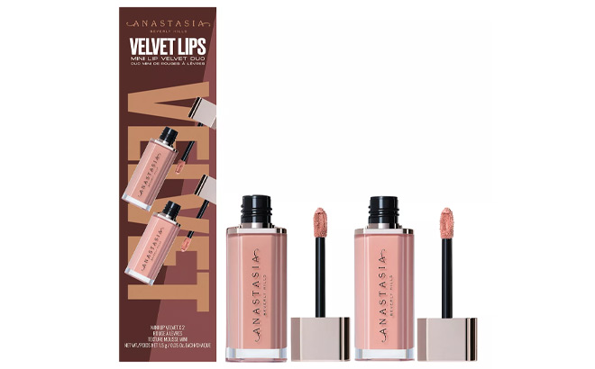 Anastasia Beverly Hills 2 Piece Mini Velvet Lipstick Set Anastasia Beverly Hills 2 Piece Mini Velvet Lipstick Set