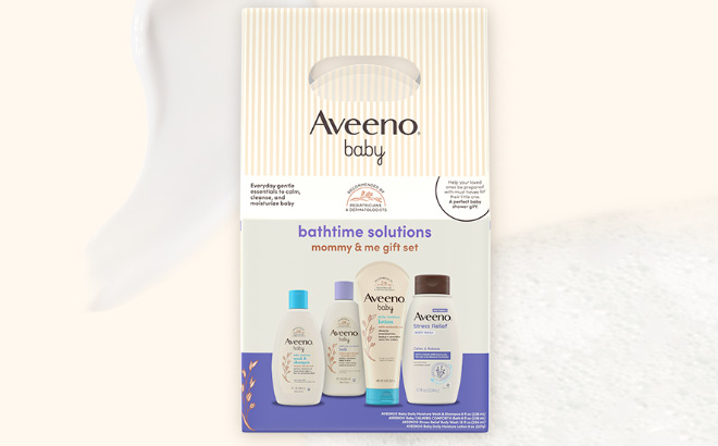 Aveeno Baby Bathtime Solutions Mommy Me Gift Set