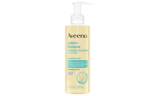 Aveeno Calm Restore Gentle Foaming Facial Cleanser Aveeno Calm Restore Gentle Foaming Facial Cleanser