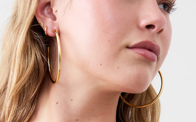 Banana Republic Factory Basic Hoop Earrings