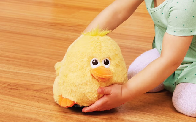 Battat Quack n Waddle Duck Interactive Plush Toy Duck