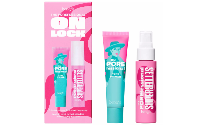 Benefit Cosmetics 2 Piece The POREfessional Pore Primer and Setting Spray Set
