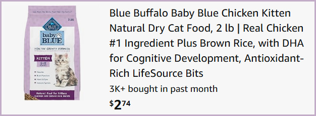 Blue Buffalo Cat Food at Checkout Blue Buffalo Cat Food at Checkout