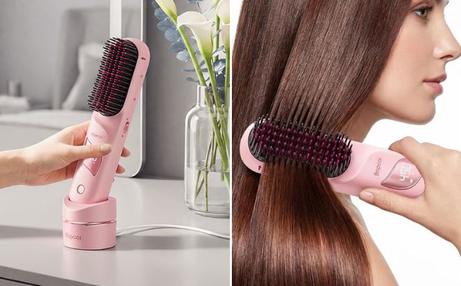 Bopcal Hair Straightener Brush Bopcal Hair Straightener Brush