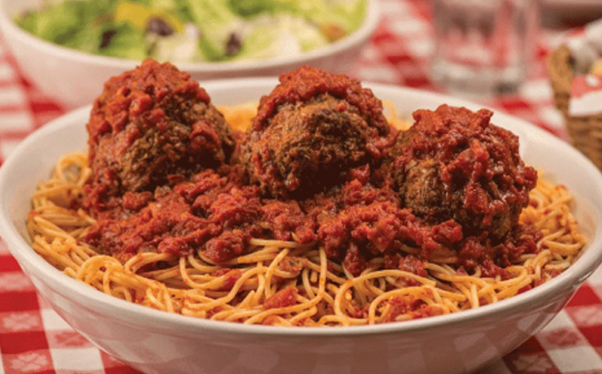 Buca di Beppo Spaghetti Meatballs