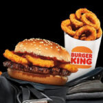 Burger King Rodeo Burger with Onion Rings