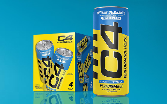 C4 Performance Energy Drink 4 Pack Zero Sugar