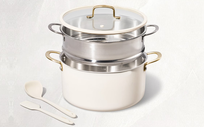 Carote 5 Piece Tri Ply Stainless Steel Stock Pot Set