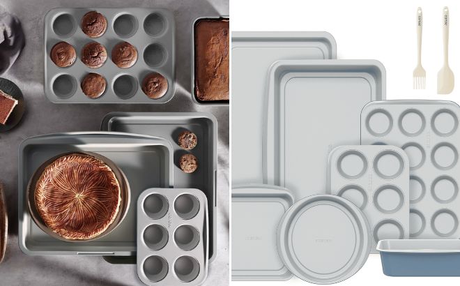 Carote 9 Piece Stackable Nonstick Bakeware Set