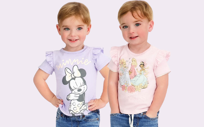 Character Baby Girl 2 Pack Tee Shirts