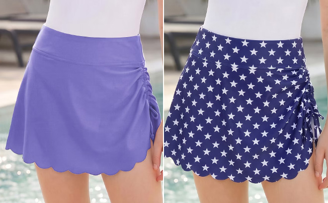 Charmo Girls High Waist Sporty Swim Shorts Charmo Girls High Waist Sporty Swim Shorts
