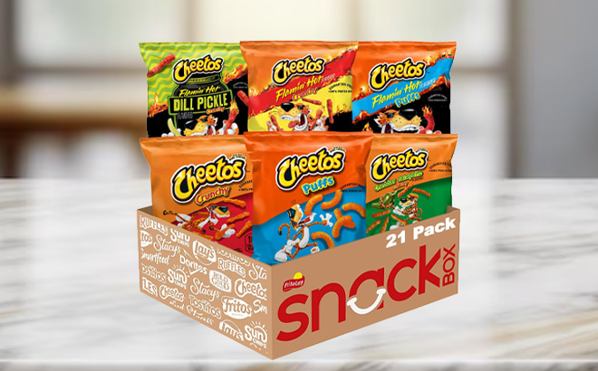 Cheetos Cheese Flavored Snacks Variety Pack 21 Count