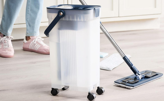Clearly Clean HandiMop 3 Chamber Mop Bucket Kit