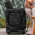 CleverMade 62L Collapsible Rolling Tote Cart