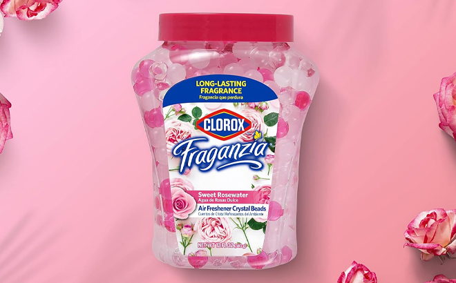 Clorox Fraganzia Crystal Beads Air Freshener in Sweet Rosewater Scent