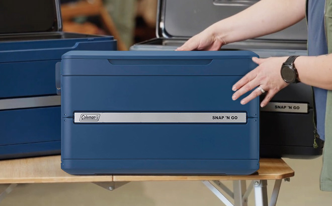 Coleman Portable Hard Sided Cooler Navy