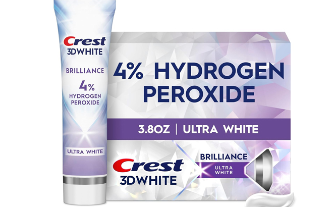 Crest 3D White Brilliance Pro Ultra White Teeth Whitening Toothpaste 3 8oz
