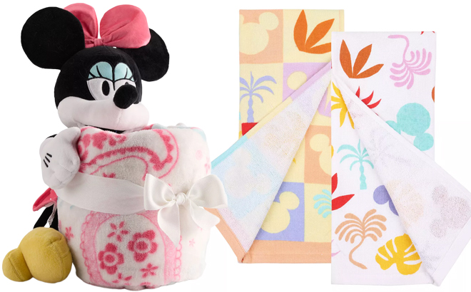 Disney Buddy Throw and Kitchen Towel 2 Pack