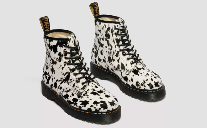 Dr Martens Womens 1460 Bex Dalmatian Boots Dr Martens Womens 1460 Bex Dalmatian Boots