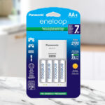 Eneloop Panasonic Battery Charger Pack with 4 AA 2100 Cycle Rechargeable Batteries