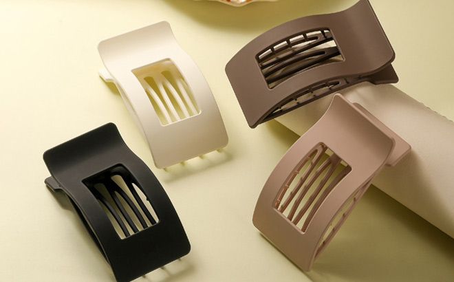 Flat Hair Clips 4 Pack Flat Hair Clips 4 Pack