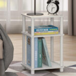 Furrino White End Table