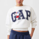 GAP Factory Womens Oversized Wedge Crewneck Sweatshirt