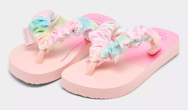 Havaianas Girls Fluffy Flip Flops
