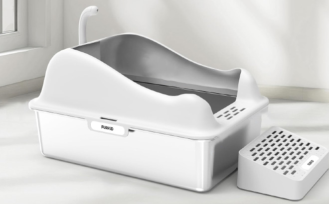 High Sided Stainless Cat Litter Pan