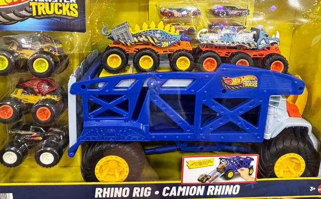 Hot Wheels Monster Trucks Rhino Rig Bundle