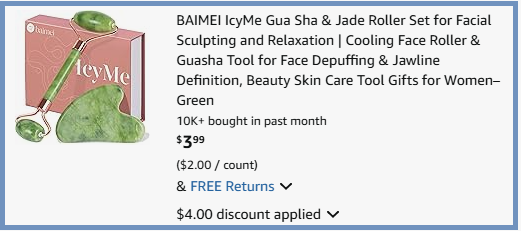 Jade Roller and Gua Sha Set Checkout Page