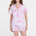 Joyspun Womens Top and Shorts Pajama Set